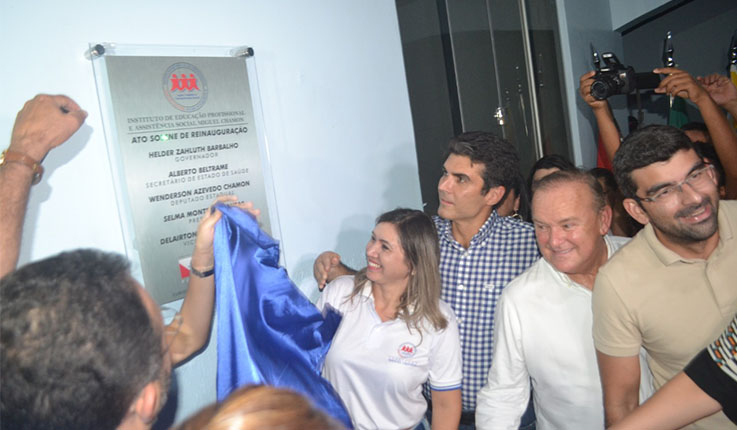 Governador do Pará, Helder Barbalho também esteve presente n ainauguração