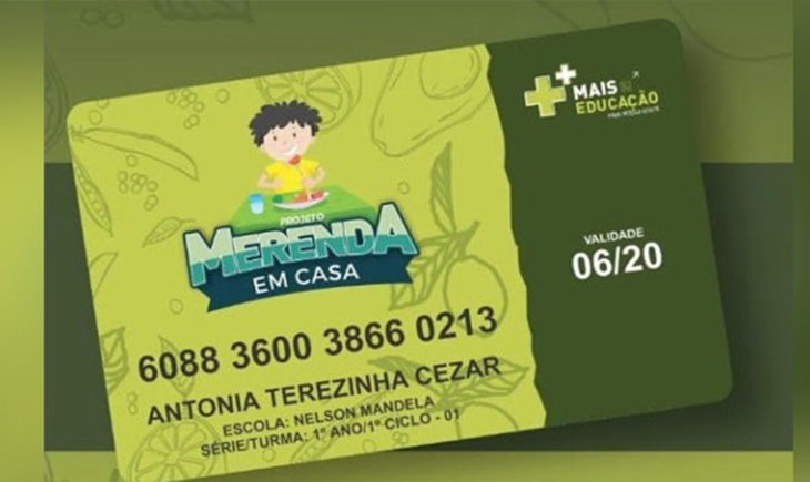Informe Cartão Merenda em Casa