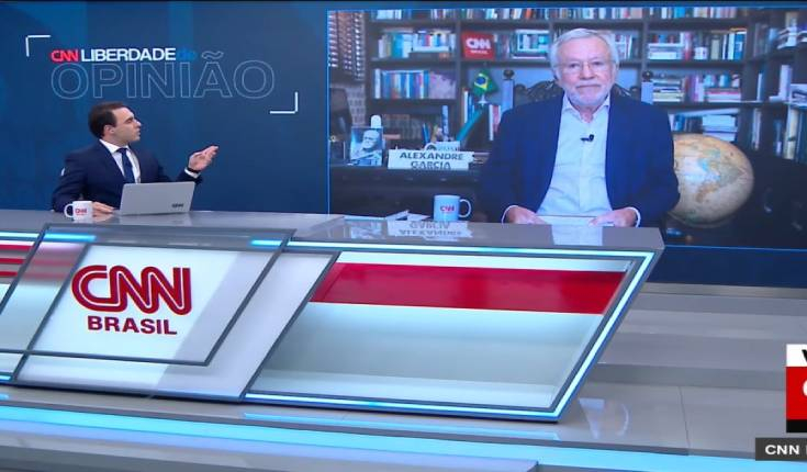 Alexandre Garcia ameaça deixar CNN Brasil após discussão
