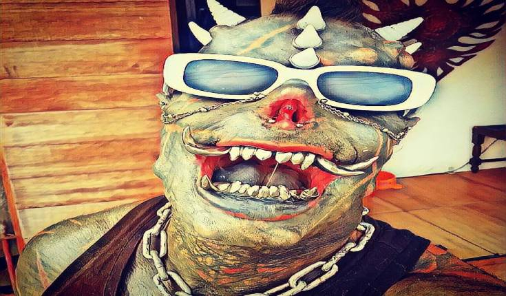 66 modificações e 85% do corpo tatuado: como Michel Praddo se tornou o ‘Diabão’