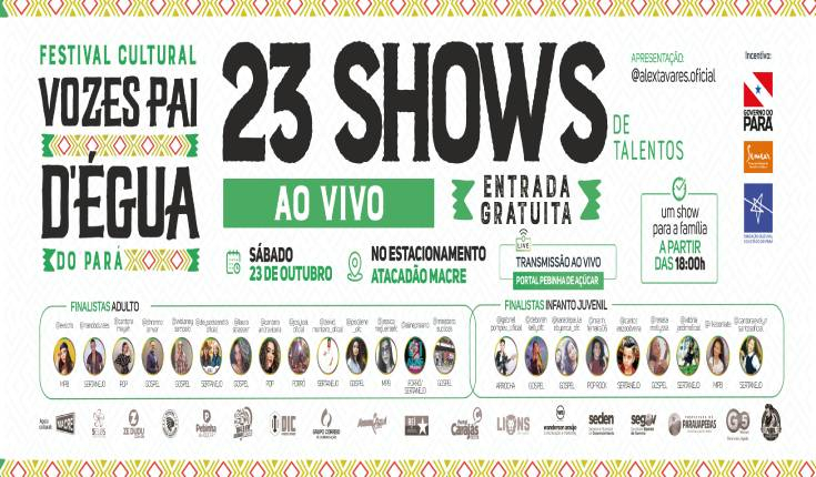 Final do 1ª ESTIVAL DE MÚSICA “VOZES PAI D’ÉGUA DO PARÁ
