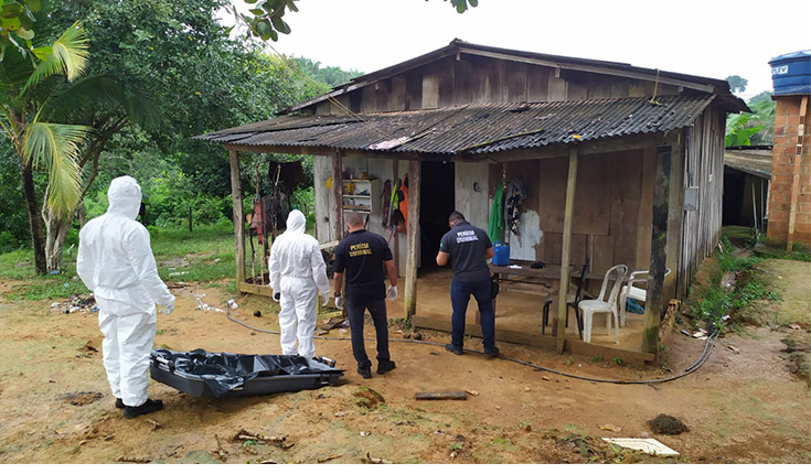 PC investigação de latrocínio que vitimou  caseiro na Vila Sansão