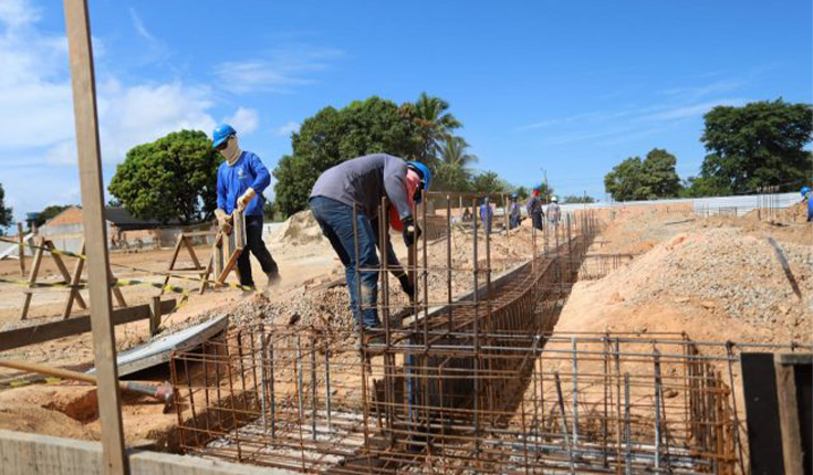 Obras de construção do Complexo Esportivo da Vila Planalto seguem avançando