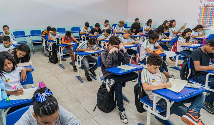 Estudantes da rede municipal participam da 1ª etapa da Olimpíada Brasileira de Matemática
