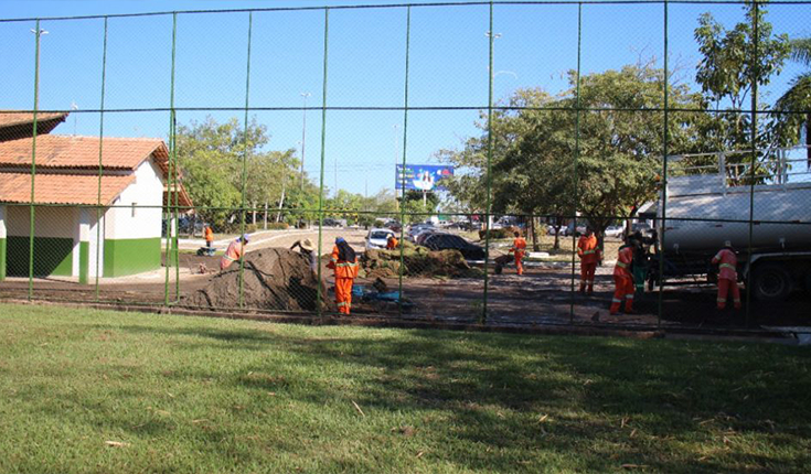 Obras: Revitalização do campo Piçarrão está em fase de conclusão
