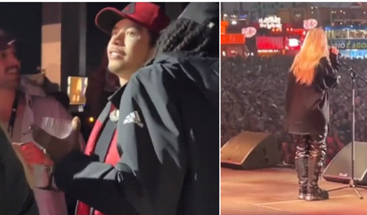 Whindersson Nunes é flagrado assistindo ao show de Luísa Sonza