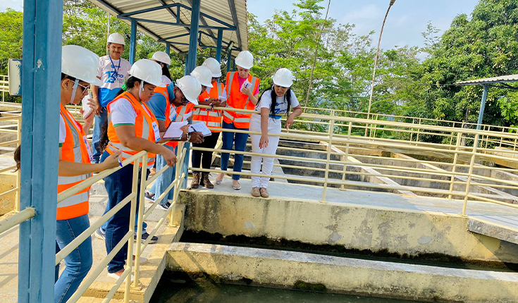 Alunos do IFPA visitam Estação de Tratamento de Água do Saaep