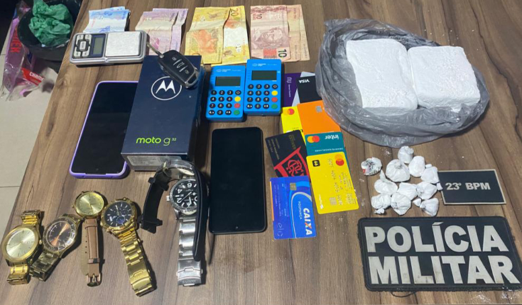 Acusado de tráfico de entorpecente é preso  com 856 gramas de cocaína