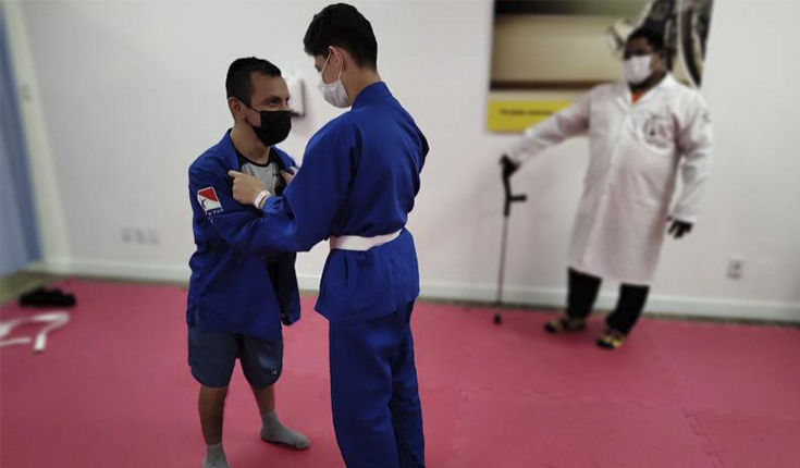 CIIR inclui prática de judô adaptado na reabilitação de Pessoas com Deficiência