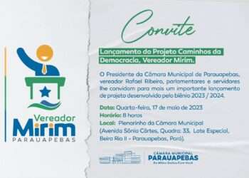 Câmara de Parauapebas lança projeto “vereador mirim” dia 17 deste mês