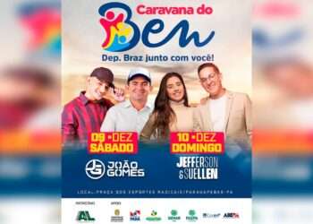 Parauapebas: “Caravana do Bem” terá como atrações João Gomes e os cantores gospel Jefferson e Suellen