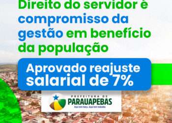 Parauapebas: Reajuste salarial dos servidores públicos é de 7%