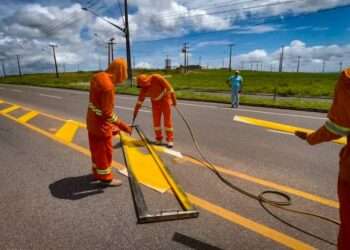 Pará: Detran avança com novos serviços de sinalização viária em mais seis rodovias estaduais