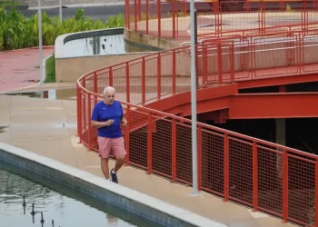 Parque Linear da Nova Doca é referência para prática de exercícios e lazer ao ar livre 