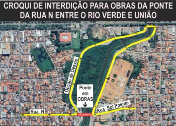 Atenção para as vias alternativas durante a reconstrução da ponte da rua Sol Poente