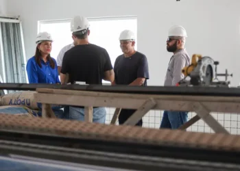 Vice-governadora Hana Ghassan visita a obra da segunda unidade do “Creches Por Todo o Pará” em Ananindeua 