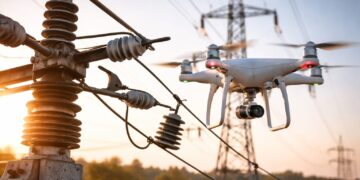 Drones próximos à rede elétrica: tecnologia que exige responsabilidade