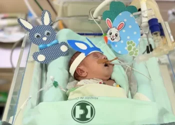 Hospital de Clínicas promove ensaio fotográfico de Páscoa com bebês internados