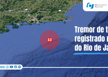Tremor de terra é registrado na costa do Rio de Janeiro, perto de Maricá
