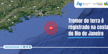 Tremor de terra é registrado na costa do Rio de Janeiro, perto de Maricá