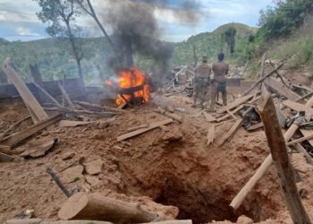 Forças federais fecham o cerco ao garimpo ilegal com inutilização de 35 bunkers e 33 túneis na TI Sararé